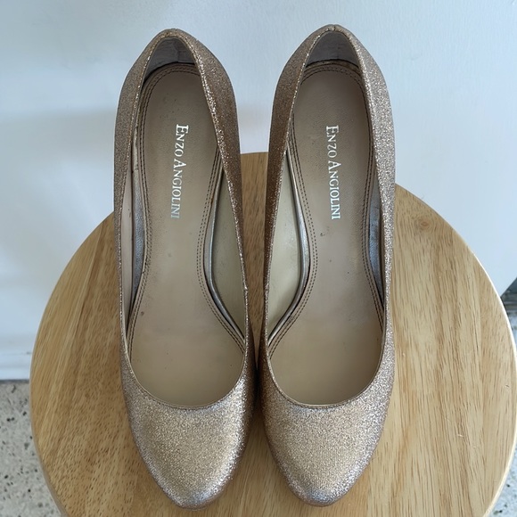 Enzo Angiolini Rose Gold Heels - Picture 2 of 5